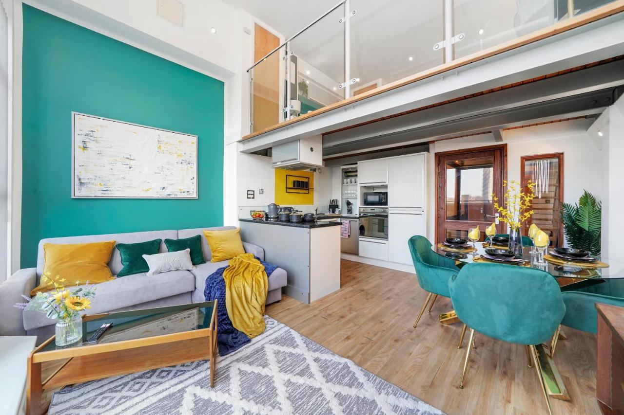 Stunning Duplex Of Central Nottingham - Balcony Bagian luar foto