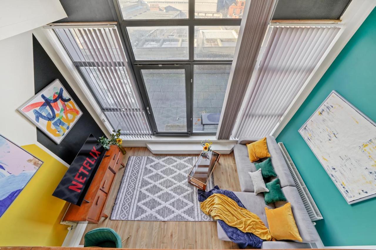 Stunning Duplex Of Central Nottingham - Balcony Bagian luar foto